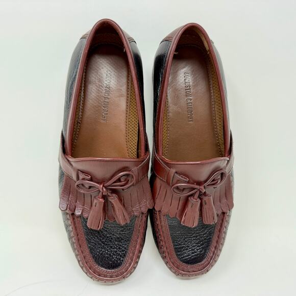 Johnston & Murphy Aragon II Kiltie Tassel Leather Loafer Mens 8W Brown L.4.5 - Picture 14 of 16